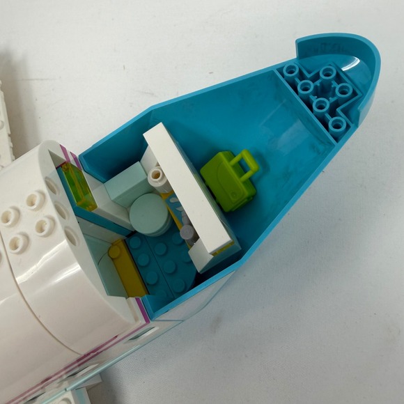 LEGO Friends Heartlake City Airplane 41429 White Teal Pink Passenger Jet As Is - Picture 5 of 5